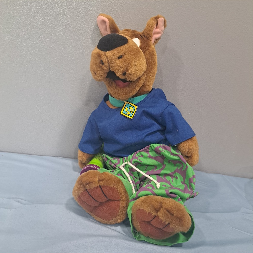 VTG 1998 Scooby-Doo Fright Light Plush Equity Toys Flashlight Cartoon Network